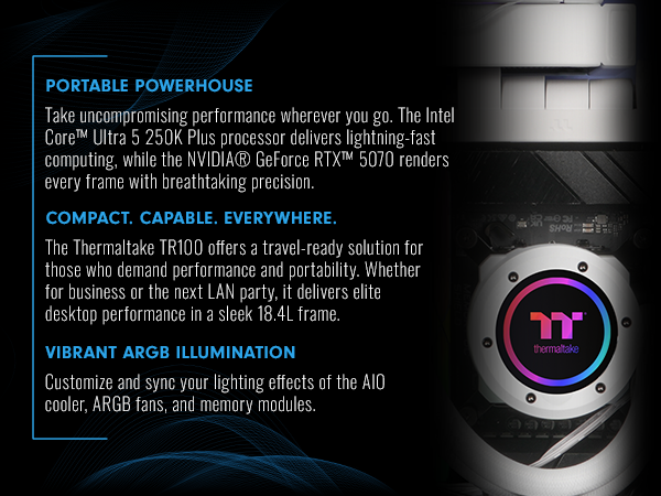 Thermaltake LCGS Traveler u2570H Mini-ITX Gaming PC