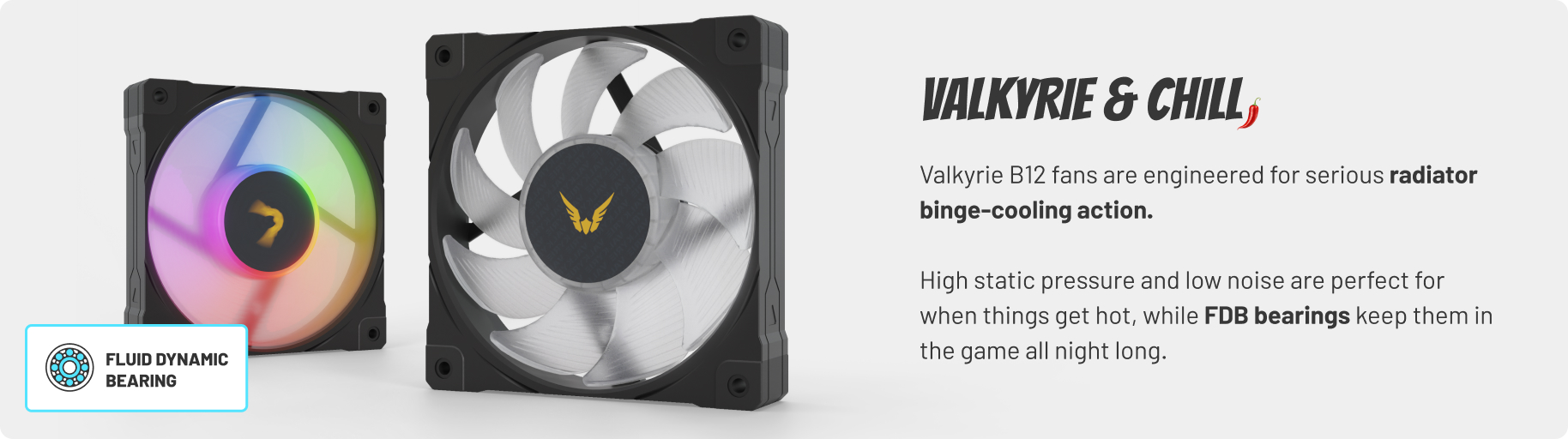 Valkyrie B12 fluid dynamic bearing fans