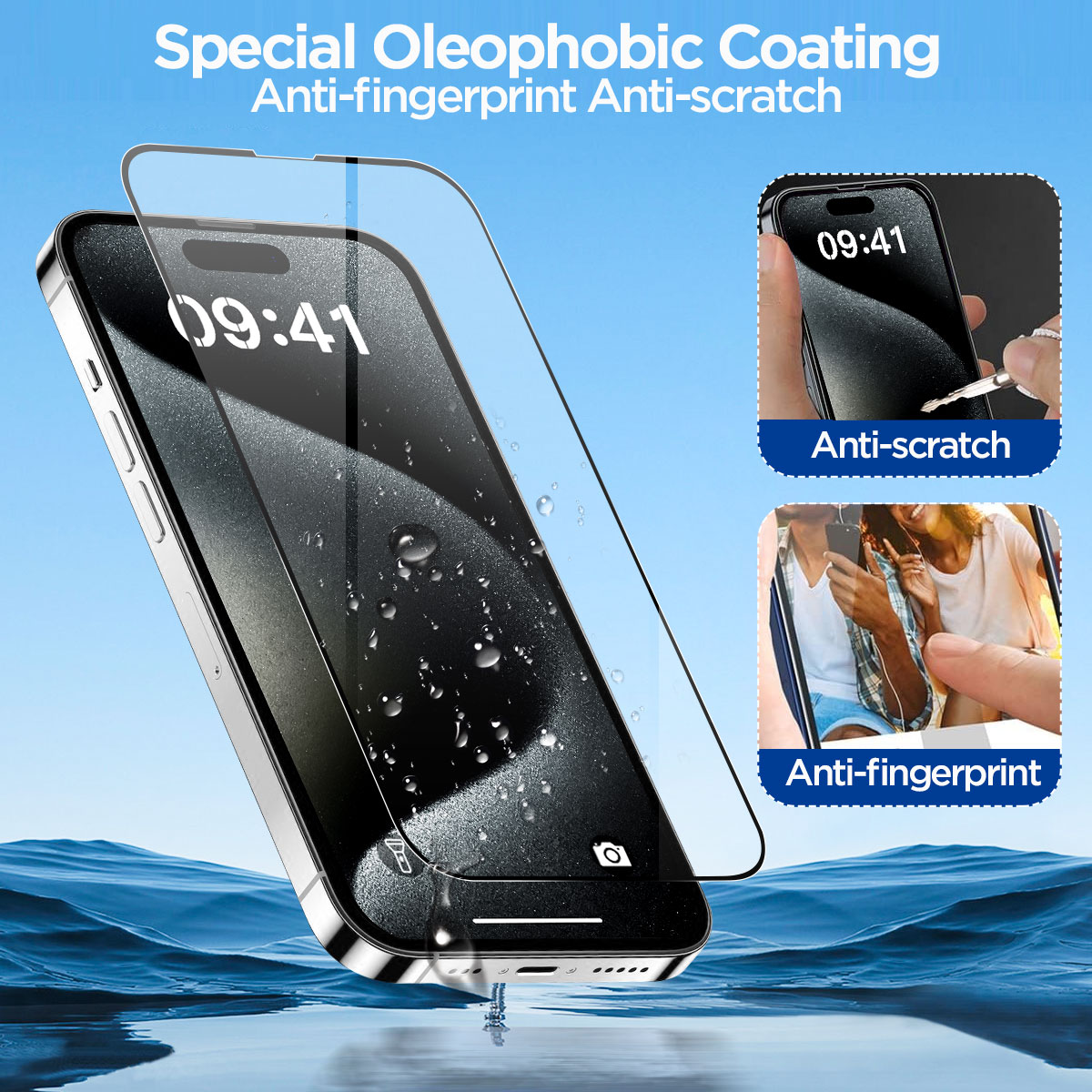 iPhone 15 Pro Max Tempered Glass
