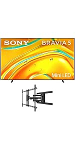 SONY XR50 Series TV with Kanto Wall Mount (2025)