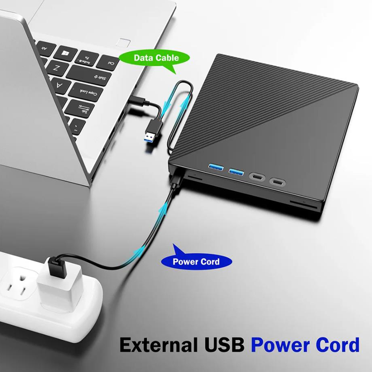 External Optical Drive for VCD/DVD/CD -ROM/ -R/ +R /-RW Burner