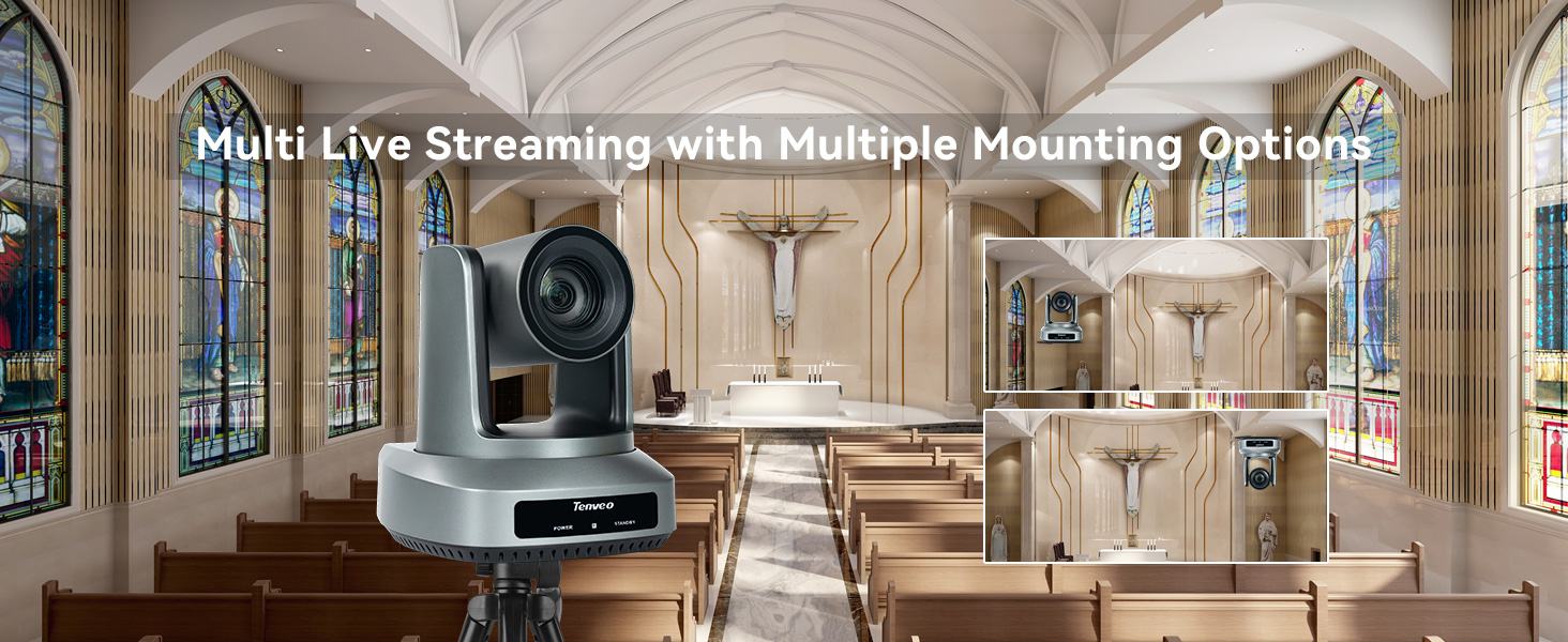20x Zoom AI Auto Tracking PTZ Conference Camera