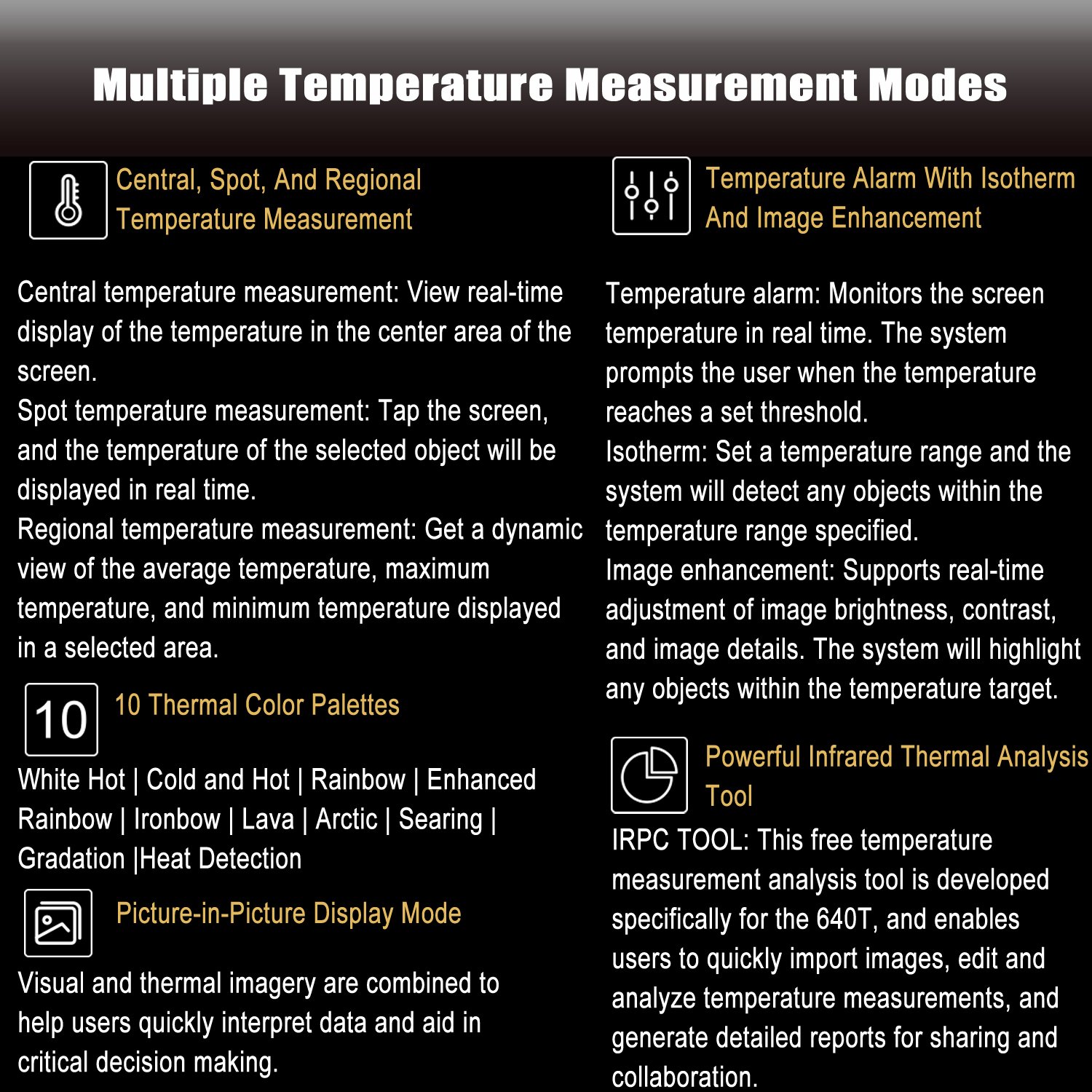 Multiple Temperature Measurement Modes