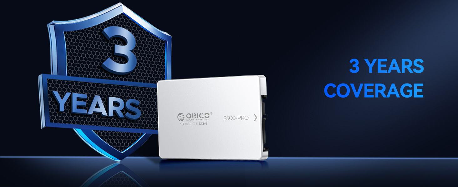 ORICO 1TB SATA SSD 2.5" Internal Solid State Drive, up to 550MB/s, 3D NAND SATA III SSD with Aluminu