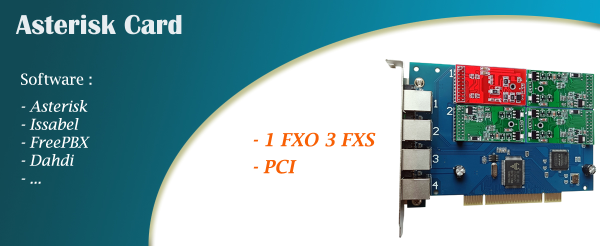 Asterisk card tdm410p