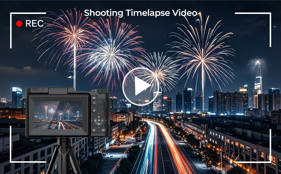 4k digital camera for vlogging timelapse