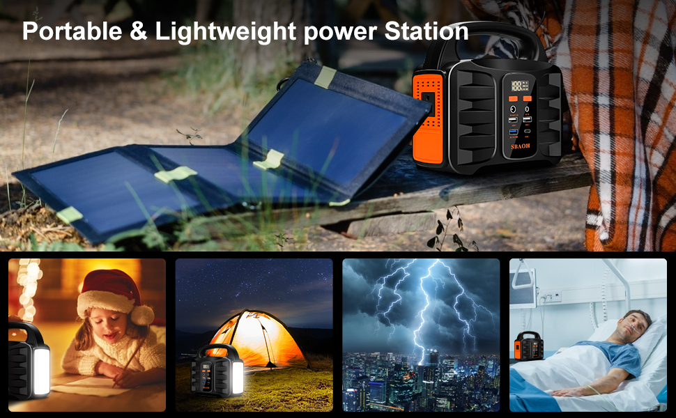 With lightweight 3.5 lbs, small size and a comfortable handle design, this power station is convenie