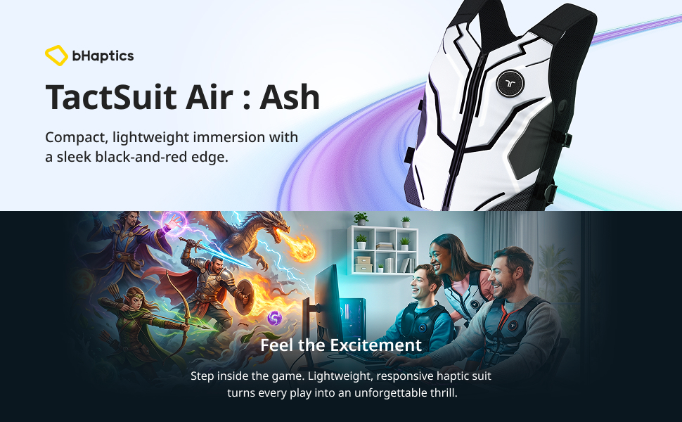 TactSuit Air : Ash - Banner