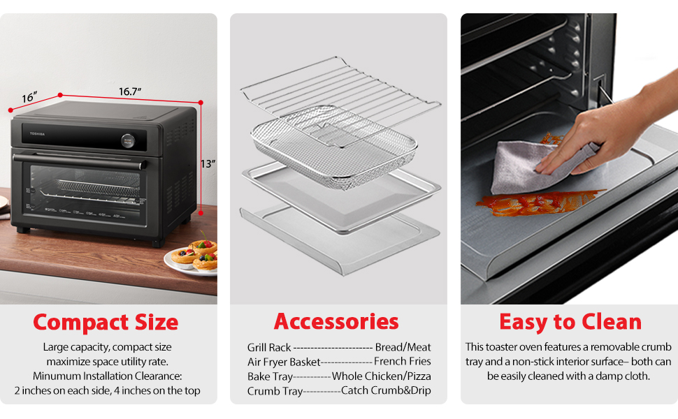 toshiba digital healthy air fry toaster oven