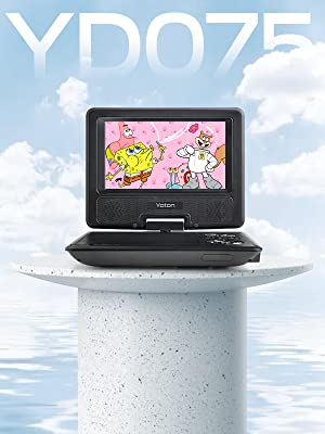 YOTON 9.5 Portable DVD Player for Kids and Car, 7.5 Swivel HD Screen with  4-6