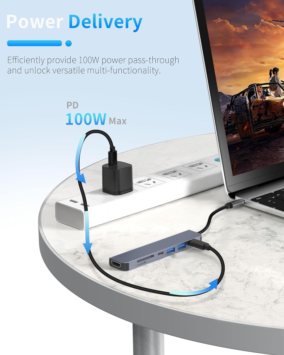 7-in-1 USB C Hub HDMI Adapter