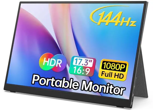 MNN 17.3" Portable Monitor 1080P FHD 144Hz