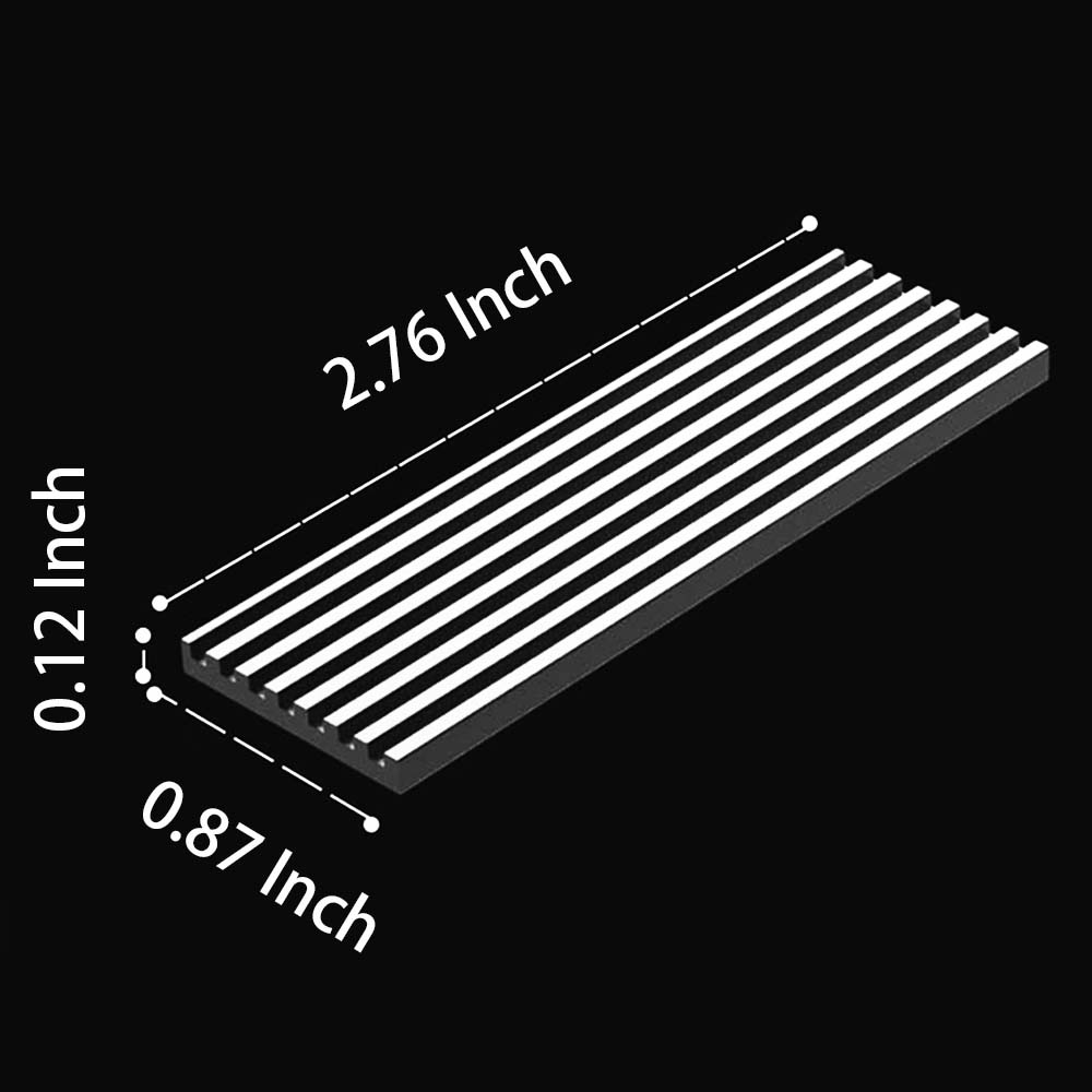 GLOTRENDS M.2 Heatsink Kits fit for PS5/PC, 0.12inch(3mm) Thick M.2 ...