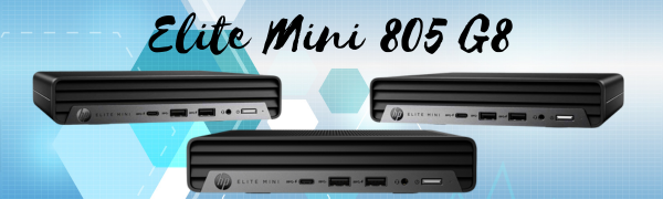 HP Elite Mini 805 G8 AMD Ryzen 5 PRO 5650G 16GB 32GB RAM 512GB 1TB SSD WiFi Ethernet Business PC