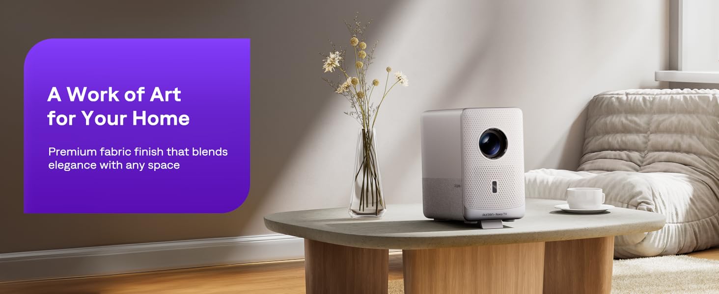 Aurzen EAZZE D1R Cube Roku TV Smart Projector
