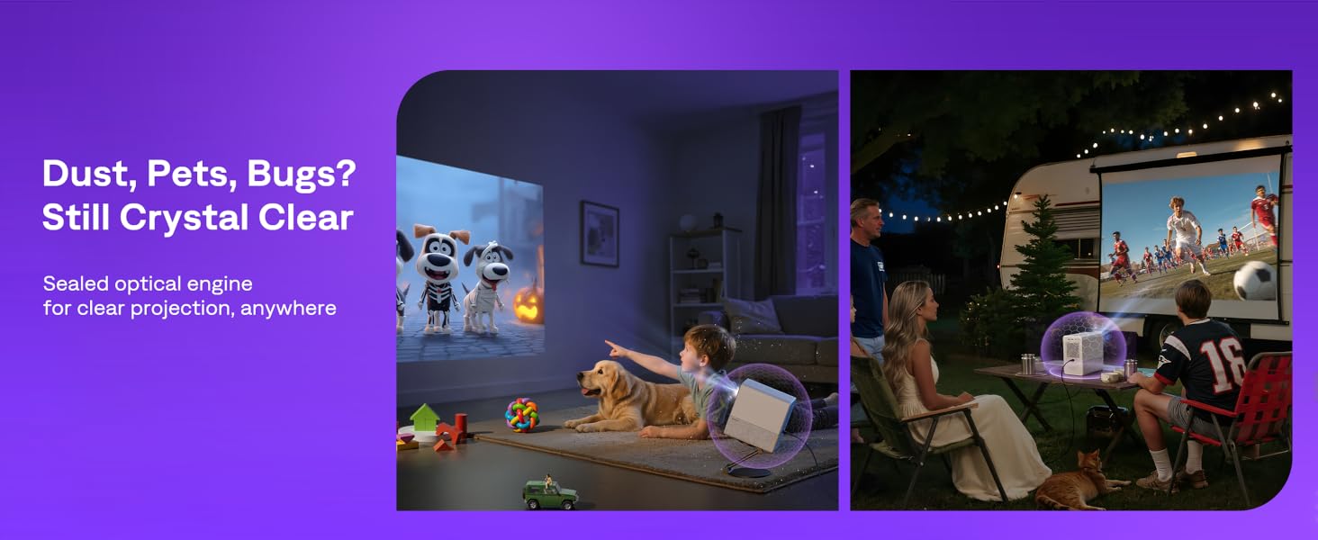 Aurzen EAZZE D1R Cube Roku TV Smart Projector