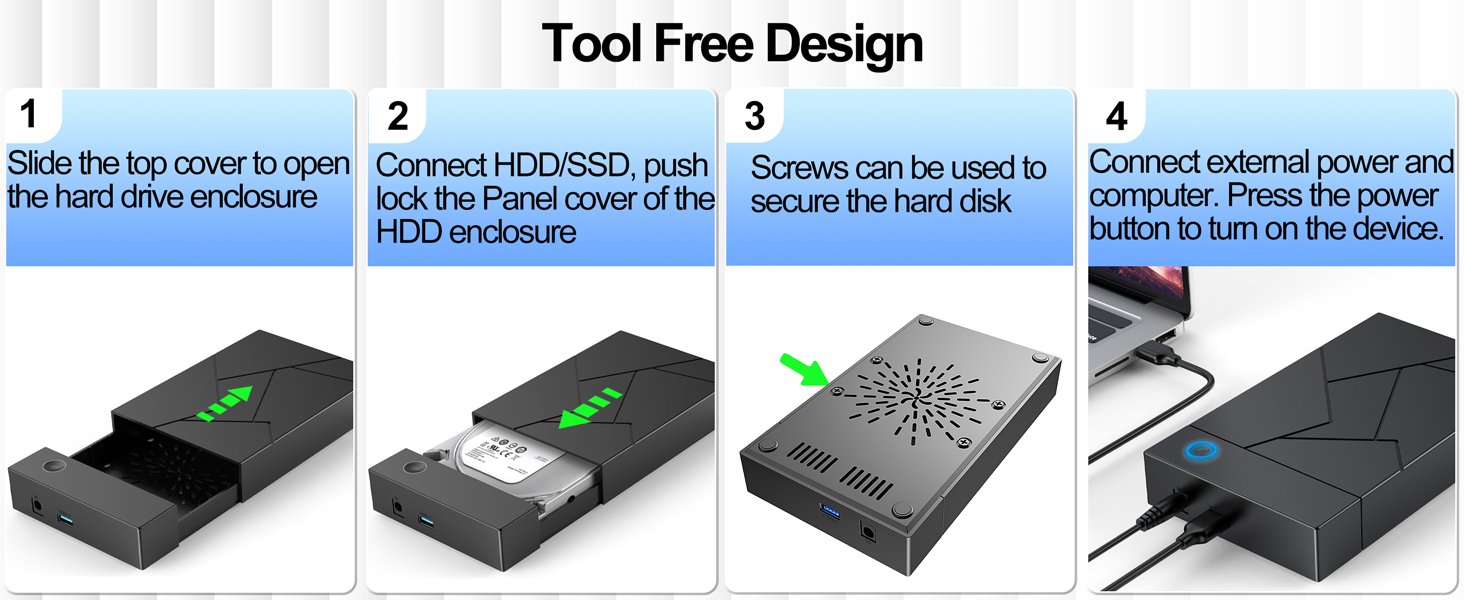 External Hard Drive Enclosure 3.5 HDD Enclosure