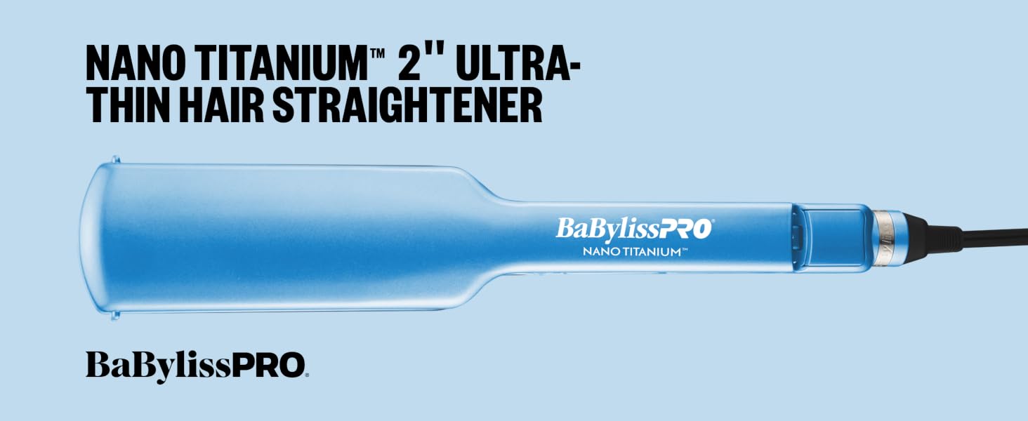 BaBylissPRO Nano Titanium™ 2-inch Ultra-Thin Straightener