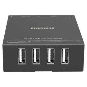 USB 2.0 4-Port Extender Over Cat5e/Cat6 Connect and control up to four USB devices at distances up t