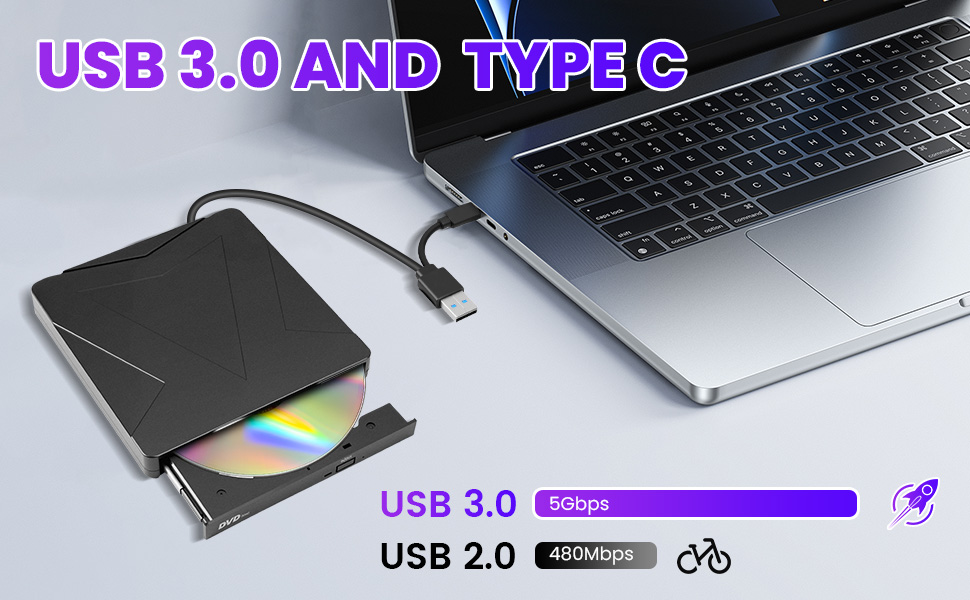 Specification:  Type: External DVD-RW  Material: ABS   Metal  Pattern: Inverted Triangle  CD Loading