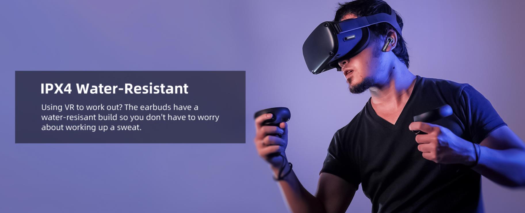 2.4G Wireless Gaming Earbuds with ENC Mic, 20ms Low-Latency