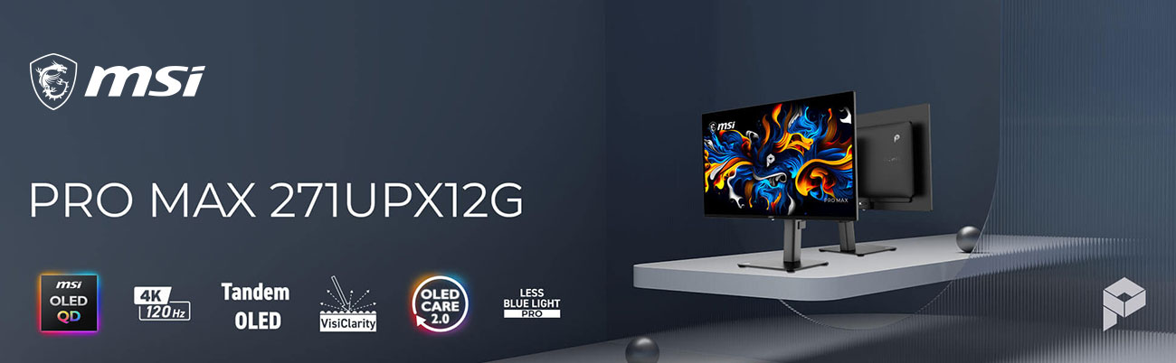 MSI PRO MAX 271UPXW12G Gaming Computer Monitor banner