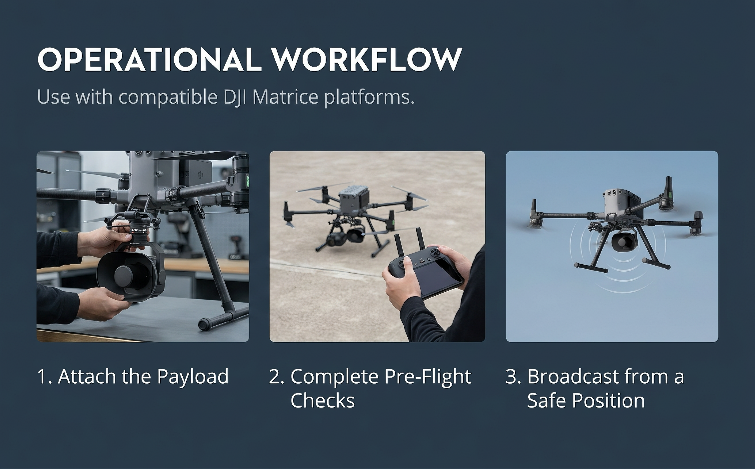 DJI Zenmuse V1 Public Address System