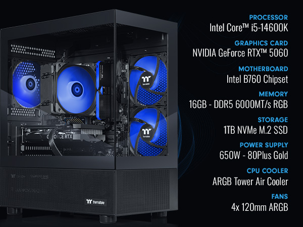 Thermaltake LCGS NE i1460-V170B Gaming Desktop (Intel Core i5