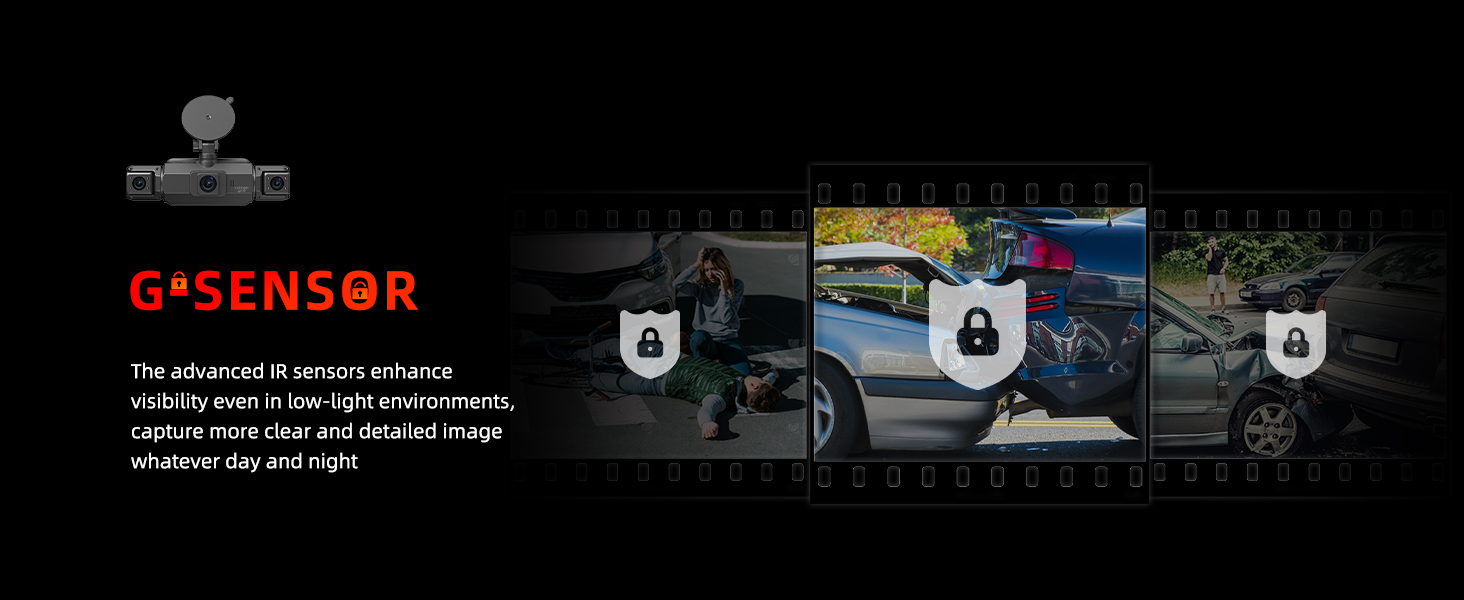 night vision 4 channel dash cam