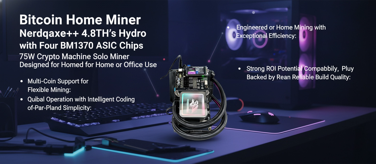  Bitcoin Home Miner Nerdqaxe++ 4.8TH/s