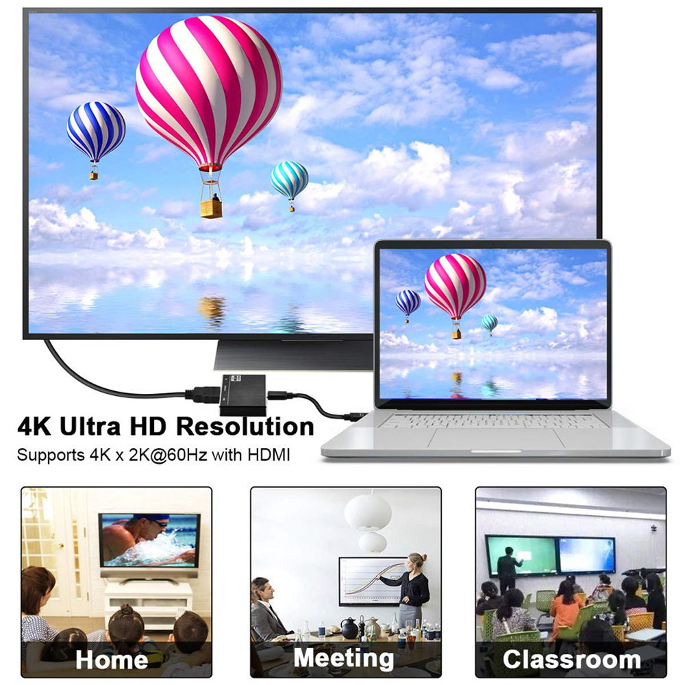 USB-C to HDMI adapter with Ultra HD 4K video support - T21011