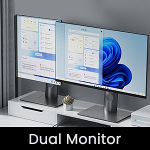 Support Dual Monitor Support: PC1 output to monitor A and B, or PC2 output to monitor A and B. Not s