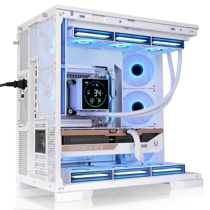 Thermaltake Arcus 380 TG ARGB Mid Tower Chassis - Snow