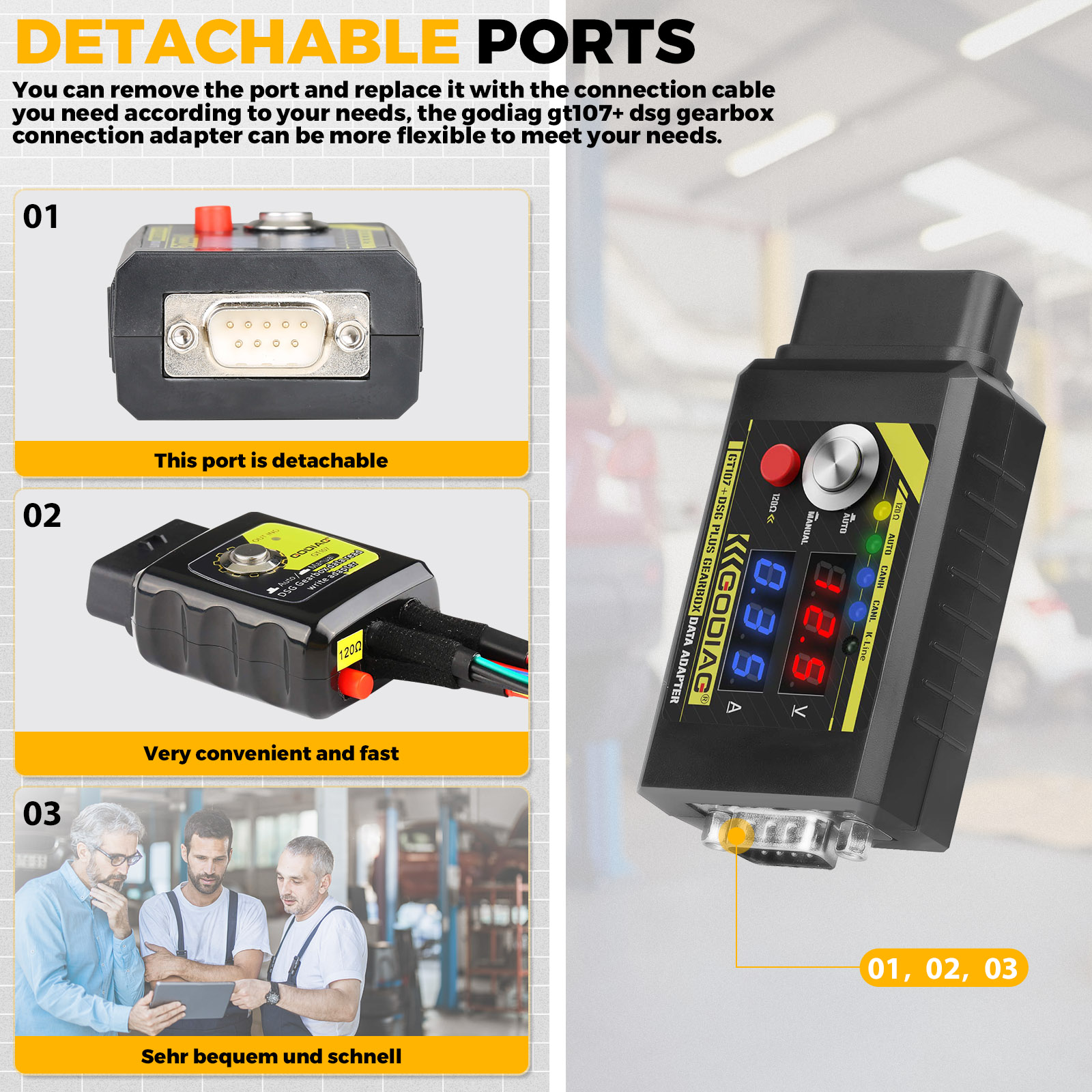 GODIAG GT107 DSG prot Display