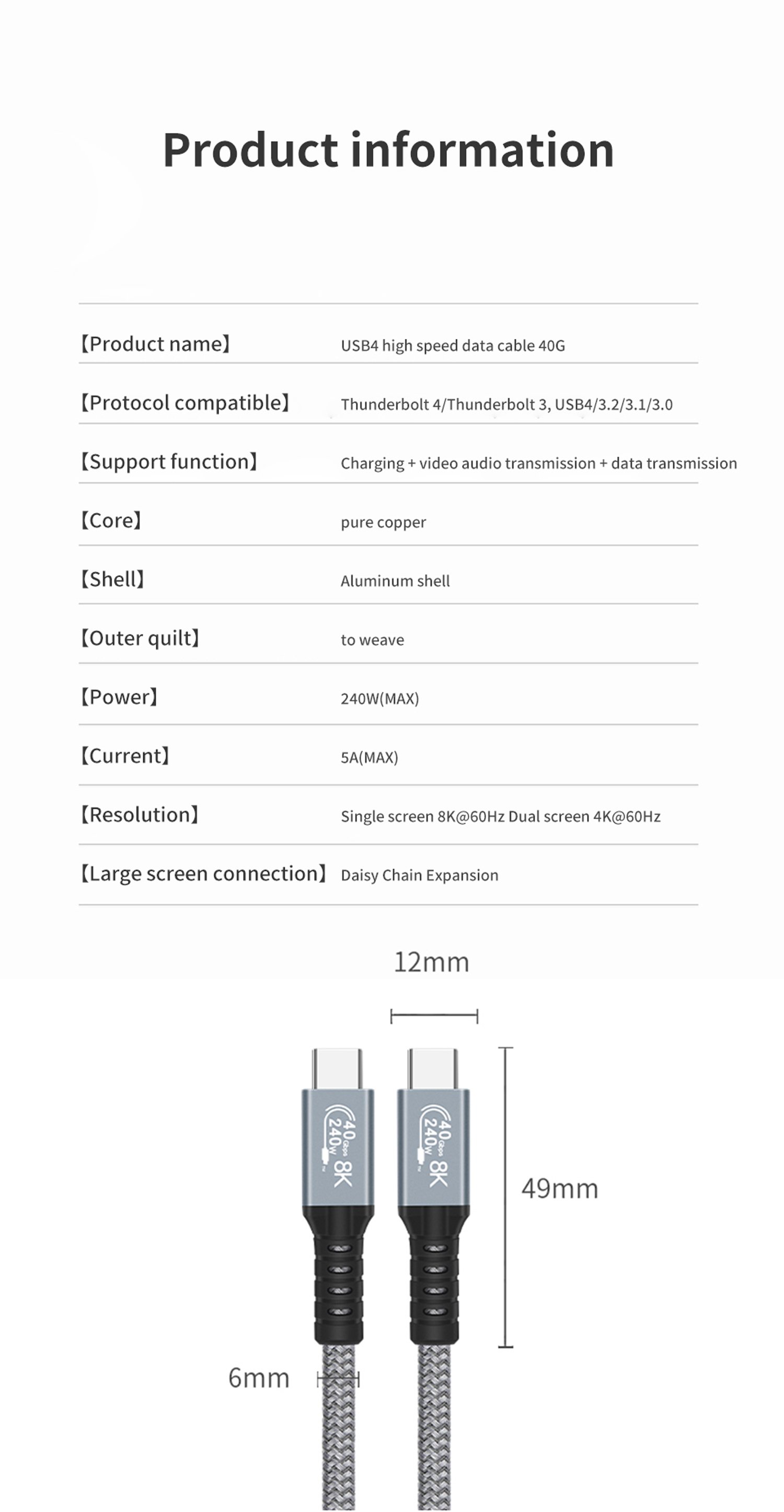 USB4 Cable