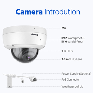 PoE Security IP Dome Camera