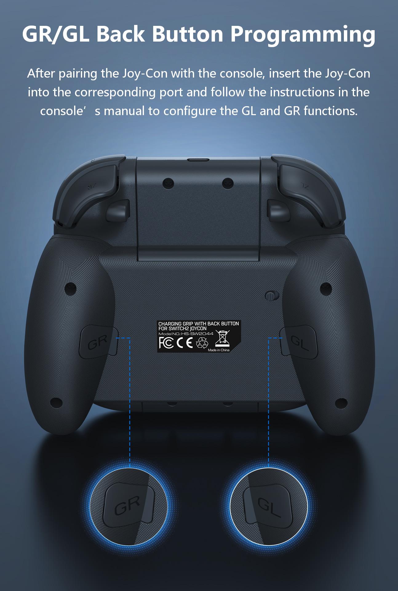 GR/GL Back Button Programming