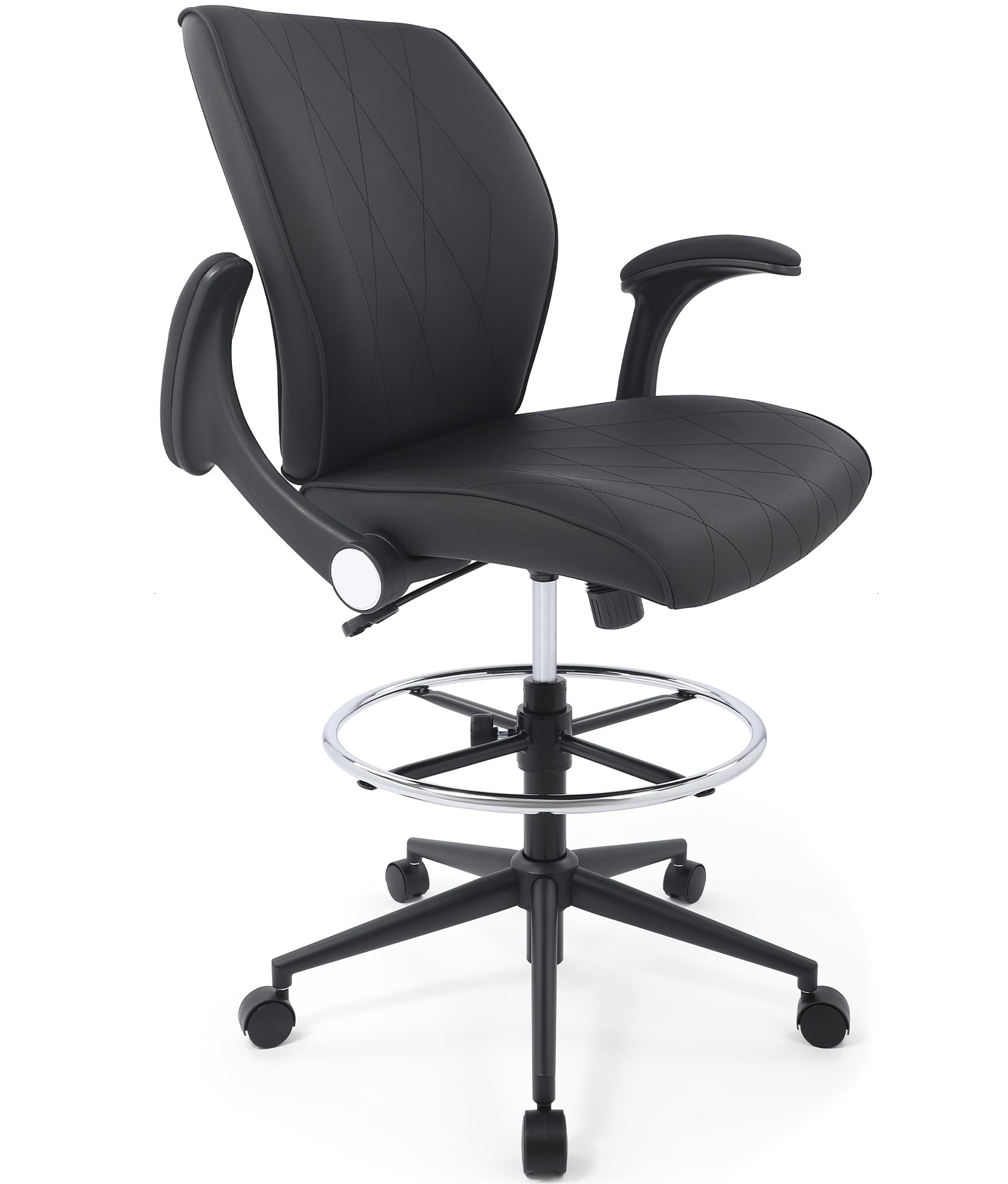 BL-5019D-BLK - Main Picture - Drafting Chair - Office Chair - Drafting Stool