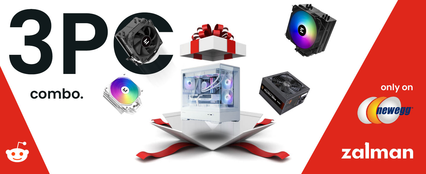 Zalman 3-PC (Case + Cooler + PSU) Combo on Newegg