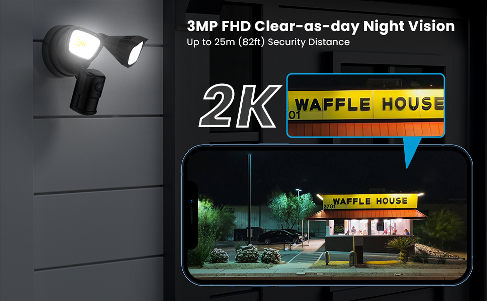 PART 2: Updated 2K 3MP Motion Sensor Light with Camera, Protect Your Property Day and Night Whenever