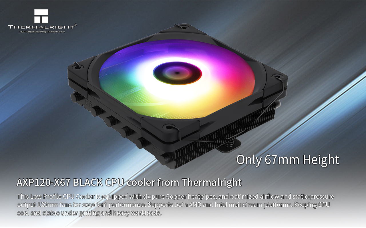  Thermalright AXP120-X67 Low Profile CPU Air Cooler