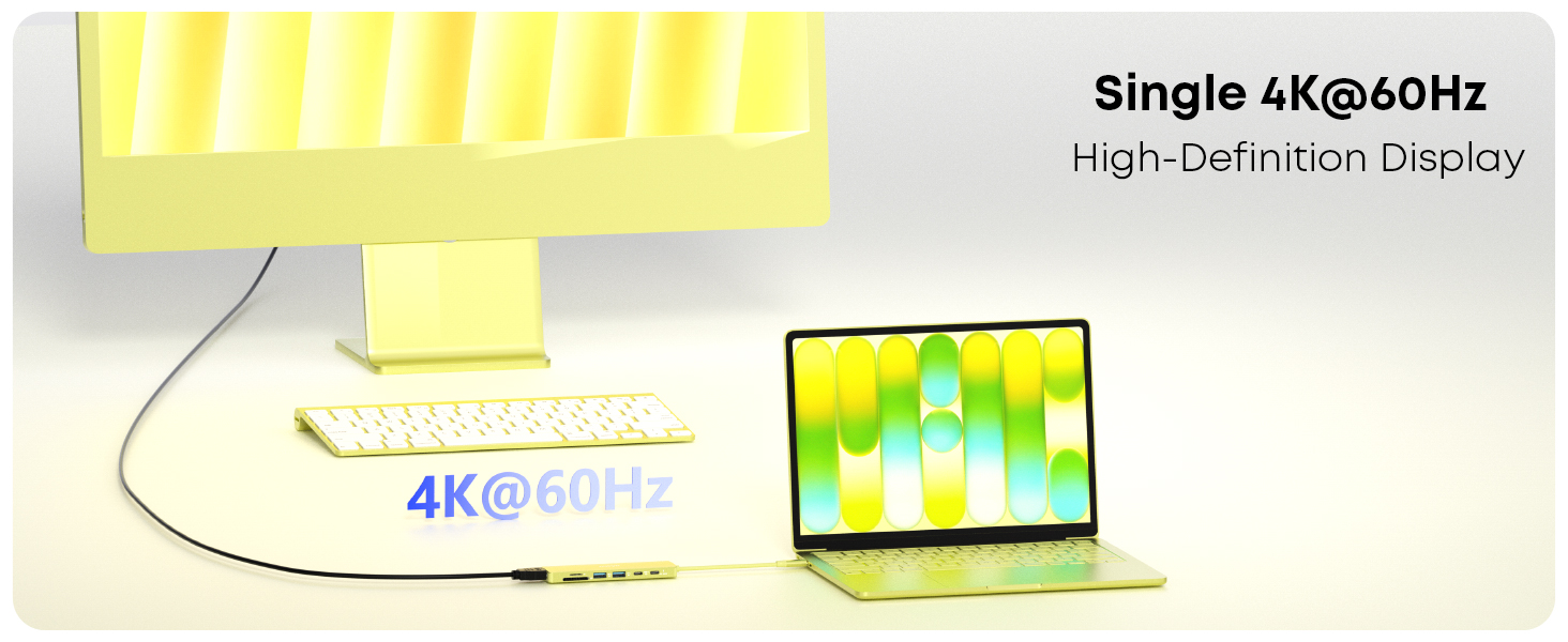 Single 4K@60Hz High-Definition Display