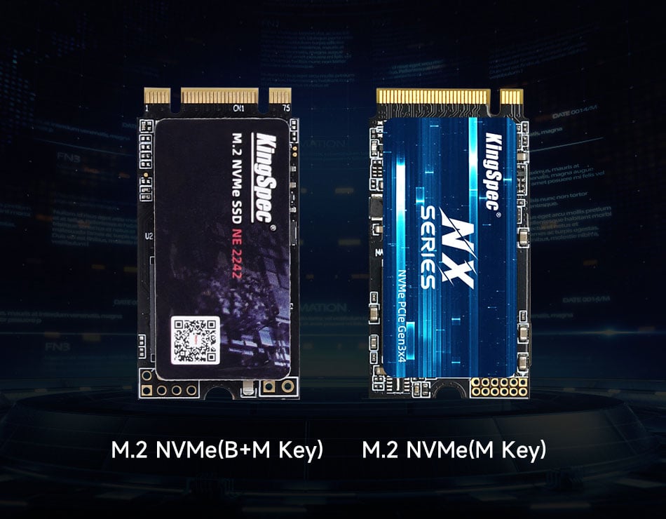 SSD M.2 NVME PCle Gen 3×4, NVMe 1.3 KingSpec 1To NX-1TB (2230) - Disque SSD  - KINGSPEC