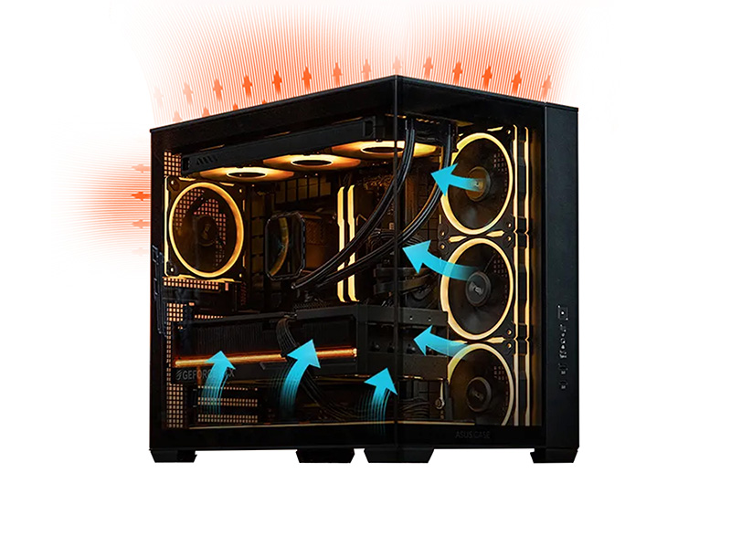 ASUS A32 PLUS Black ATX gaming PC case