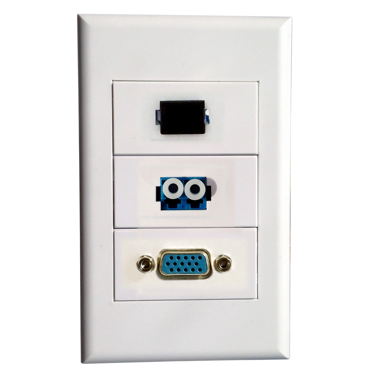 SC LC Fiber Optic Wall Plate