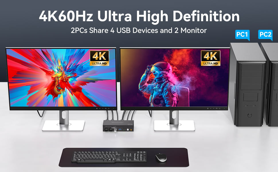 Enjoy the Stunning View of 4K60Hz Ultra HD