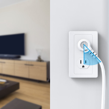 7AC power strip right angled