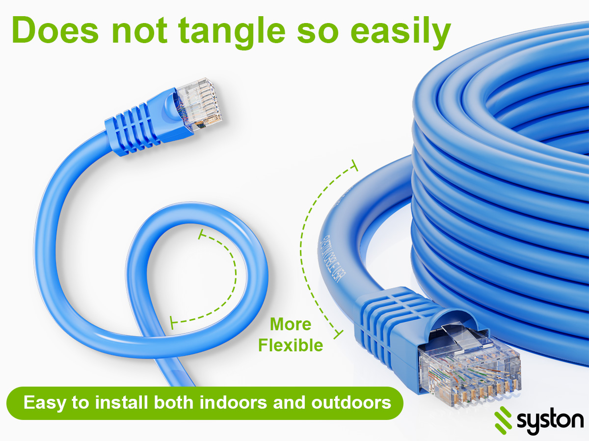 cat 5e Easy to install both indoors and outdoors
