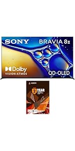 SONY K55XR80M2 Google TV with 2 Year Amber Protection and Screen Cleaner