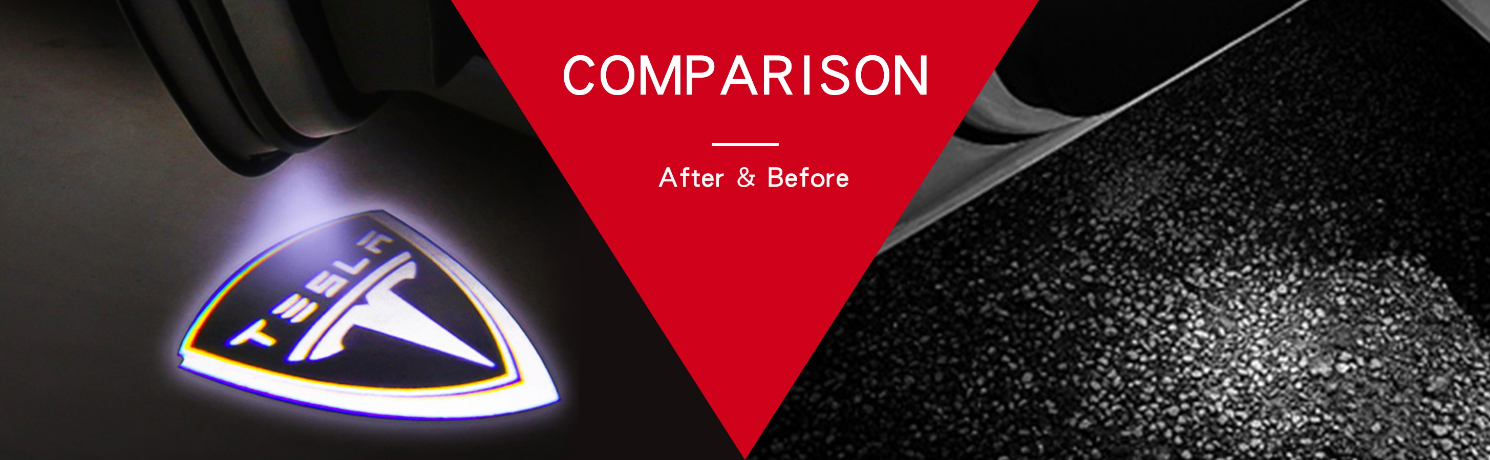 Tesla Model 3 LED Logo Projector Puddle Lights